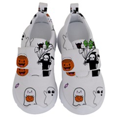 Halloween Jack O Lantern Vector Kids  Velcro No Lace Shoes by Ravend