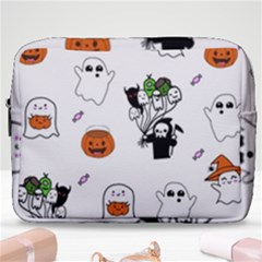 Halloween Jack O Lantern Vector Make Up Pouch (large) by Ravend