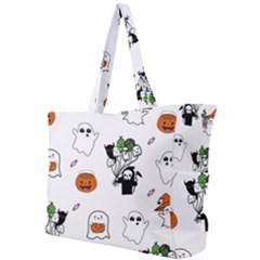 Halloween Jack O Lantern Vector Simple Shoulder Bag by Ravend