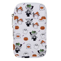 Halloween Jack O Lantern Vector Waist Pouch (large) by Ravend