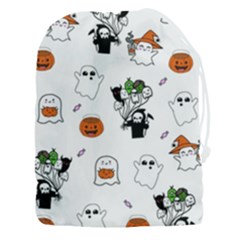 Halloween Jack O Lantern Vector Drawstring Pouch (3xl) by Ravend