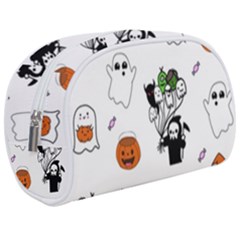 Halloween Jack O Lantern Vector Make Up Case (medium) by Ravend