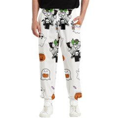 Halloween Jack O Lantern Vector Men s Elastic Waist Pants by Ravend