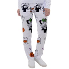 Halloween Jack O Lantern Vector Women s Casual Pants by Ravend