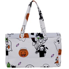 Halloween Jack O Lantern Vector Canvas Work Bag by Ravend