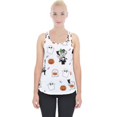 Halloween Jack O Lantern Vector Piece Up Tank Top by Ravend