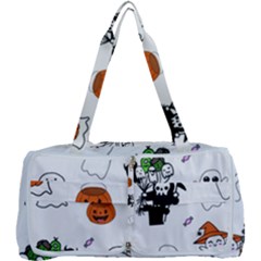 Halloween Jack O Lantern Vector Multi Function Bag by Ravend