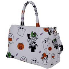 Halloween Jack O Lantern Vector Duffel Travel Bag by Ravend