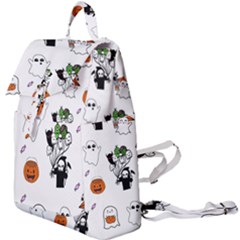 Halloween Jack O Lantern Vector Buckle Everyday Backpack by Ravend