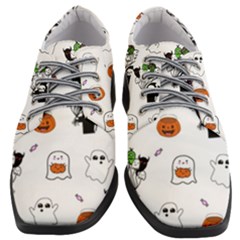 Halloween Jack O Lantern Vector Women Heeled Oxford Shoes by Ravend