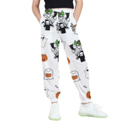 Halloween Jack O Lantern Vector Kids  Elastic Waist Pants by Ravend