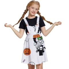 Halloween Jack O Lantern Vector Kids  Apron Dress by Ravend