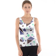 Seamless Pattern Geometric Texture Tank Top by Ravend