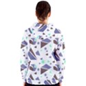 Seamless Pattern Geometric Texture Women s Zipper Hoodie View2