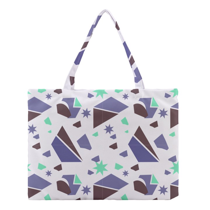 Seamless Pattern Geometric Texture Medium Tote Bag