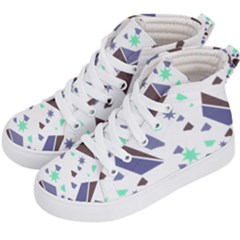 Seamless Pattern Geometric Texture Kids  Hi-top Skate Sneakers by Ravend