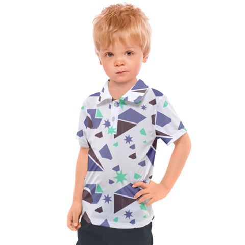 Seamless Pattern Geometric Texture Kids  Polo Tee by Ravend