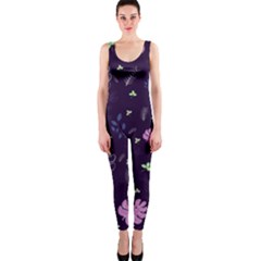 Monstera Leaves Plant Tropical Nature One Piece Catsuit by Ravend