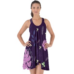 Monstera Leaves Plant Tropical Nature Show Some Back Chiffon Dress by Ravend