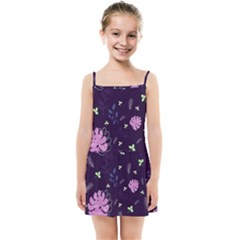 Monstera Leaves Plant Tropical Nature Kids  Summer Sun Dress by Ravend