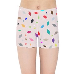 Bottle Pattern Water Flat Kids  Sports Shorts by Ravend