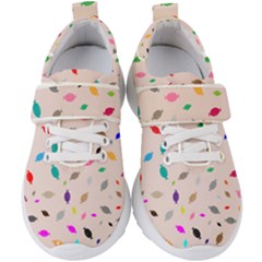 Bottle Pattern Water Flat Kids  Velcro Strap Shoes by Ravend