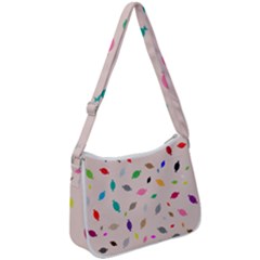 Bottle Pattern Water Flat Zip Up Shoulder Bag by Ravend