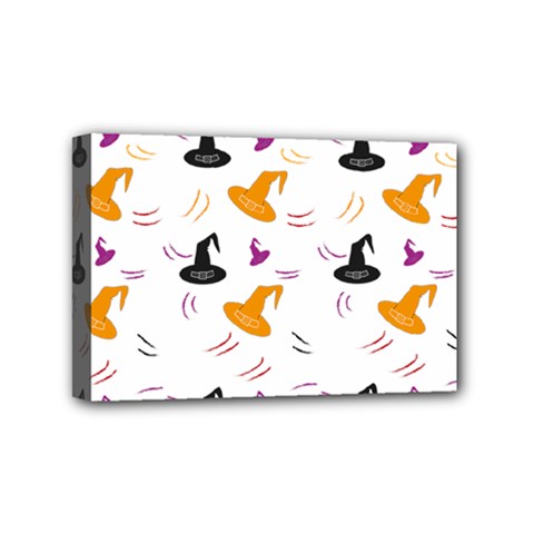 Witch Hat Witch Magic Halloween Mini Canvas 6  X 4  (stretched) by Ravend