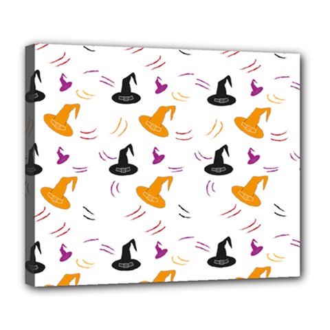 Witch Hat Witch Magic Halloween Deluxe Canvas 24  X 20  (stretched) by Ravend