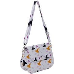 Witch Hat Witch Magic Halloween Saddle Handbag by Ravend