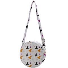 Witch Hat Witch Magic Halloween Crossbody Circle Bag by Ravend