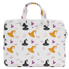 Witch Hat Witch Magic Halloween Macbook Pro 16  Double Pocket Laptop Bag  by Ravend