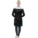 Background Pattern Texture Design Longline Hooded Cardigan View2