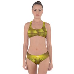 Hieroglyphic Egypt Egyptian Criss Cross Bikini Set by Ravend