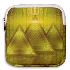 Hieroglyphic Egypt Egyptian Mini Square Pouch by Ravend