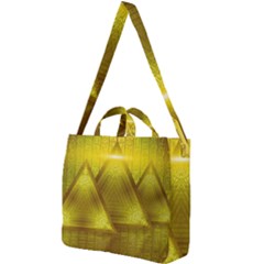 Hieroglyphic Egypt Egyptian Square Shoulder Tote Bag by Ravend