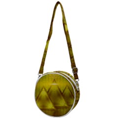 Hieroglyphic Egypt Egyptian Crossbody Circle Bag by Ravend