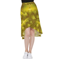 Hieroglyphic Egypt Egyptian Frill Hi Low Chiffon Skirt