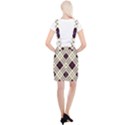 Blue, purple and white diagonal plaids Braces Suspender Skirt View2