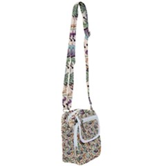 Wallpaper Floral Pattern Shoulder Strap Belt Bag