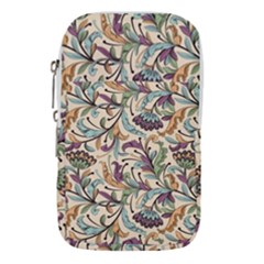 Wallpaper Floral Pattern Waist Pouch (large) by Ravend