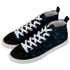 Music Pattern Music Note Doodle Men s Mid-top Canvas Sneakers by Ravend