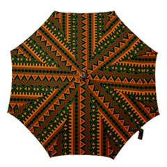 African Pattern Texture Hook Handle Umbrellas (medium) by Ravend