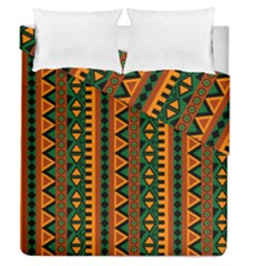 African Pattern Texture Duvet Cover Double Side (queen Size) by Ravend