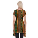 African Pattern Texture Short Sleeve Side Drop Tunic View2