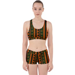 African Pattern Texture Work It Out Gym Set by Ravend