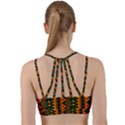 African Pattern Texture Line Them Up Sports Bra View2