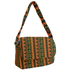 African Pattern Texture Courier Bag by Ravend