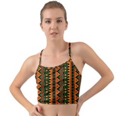 African Pattern Texture Mini Tank Bikini Top by Ravend