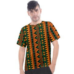 African Pattern Texture Men s Sport Top by Ravend